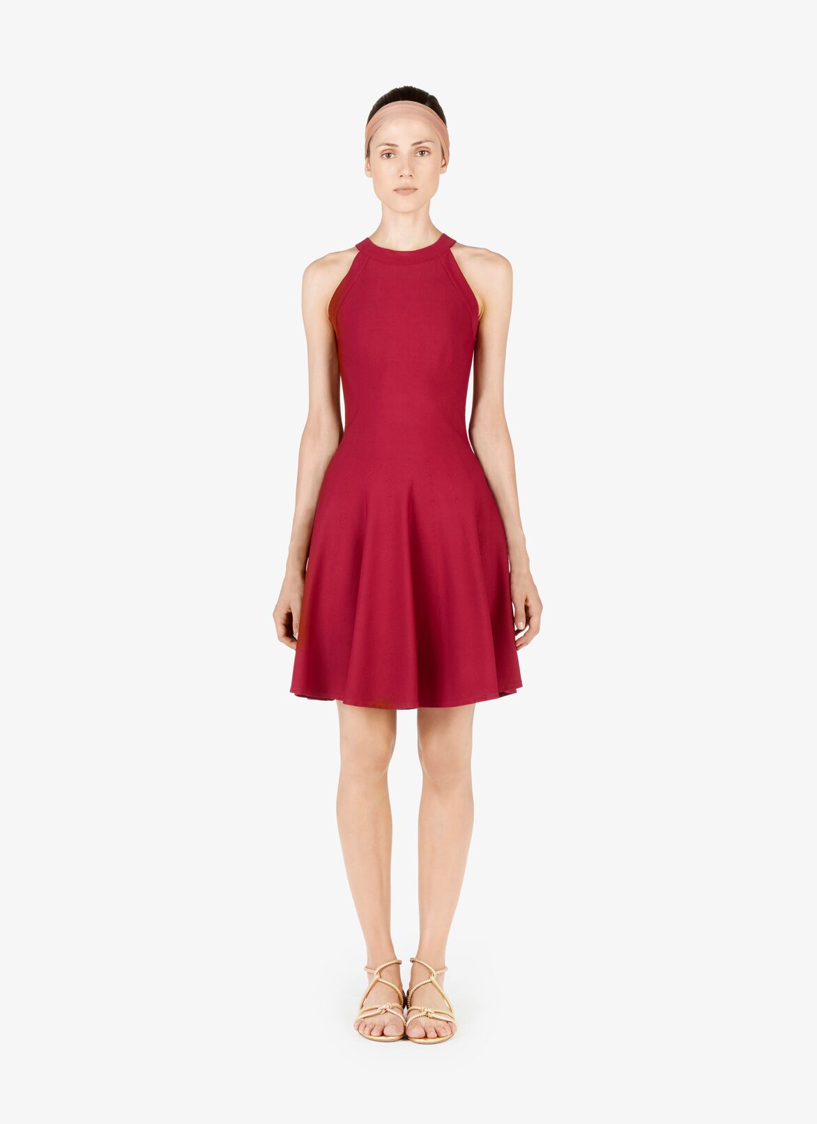 Abito Senza Maniche Goffrato  ALAÏA ABITO SENZA MANICHE GOFFRATO  MAGENTA